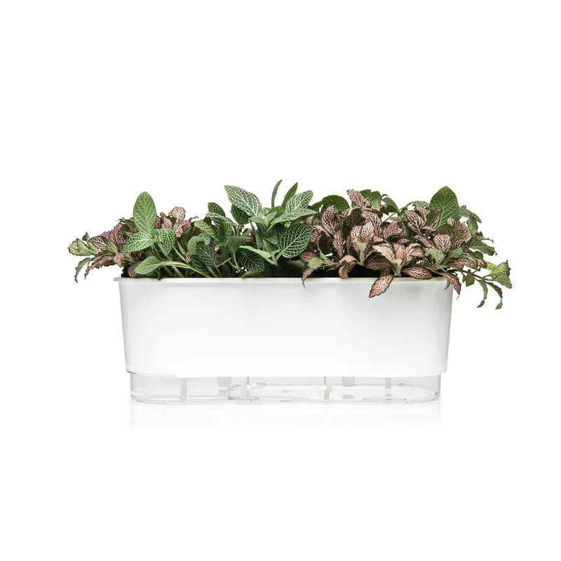 Jardineira Autoirrigável 40cm x 16cm - Clássicos Branco