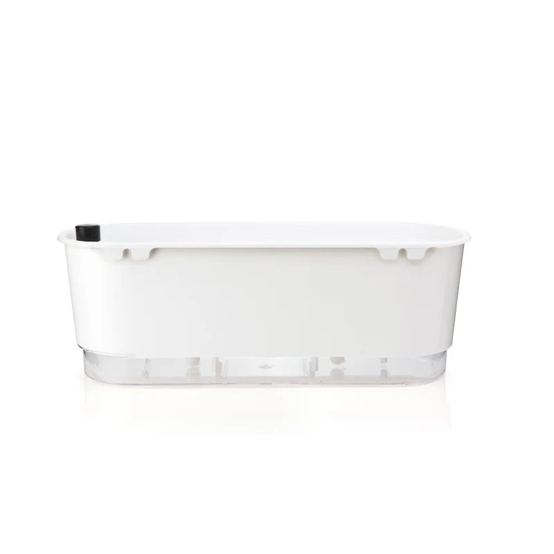 Jardineira Autoirrigável 40cm x 16cm - Clássicos Branco