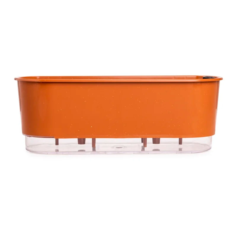 Jardineira Autoirrigável 40cm x 16cm - Terrazzo Terracota