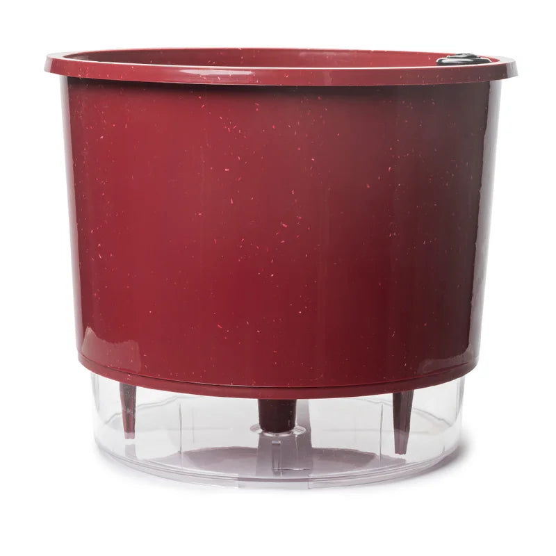Vaso Autoirrigável Grande N04 21cm x 19cm - Terrazzo Geleia de Framboesa