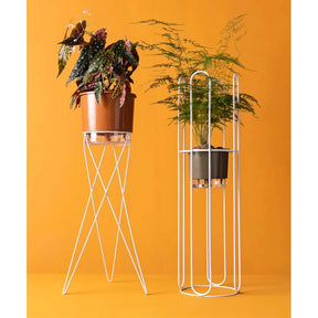 Vaso Autoirrigável Grande N04 21cm x 19cm - Terrazzo Terracota