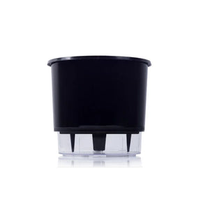 Vaso Autoirrigável Pequeno N02 12,6cm x 11,4 - Cores Clássicas Preto